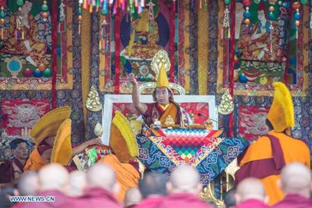 (FOCUS)CHINA-TIBET-XIGAZE-PANCHEN-KALACHAKRA RITUAL (CN)